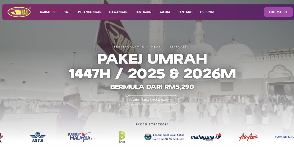 rayhar travels pakej umrah pakej haji
